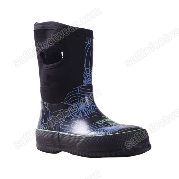 Kids Durable Cold Weather Rubber Boots
