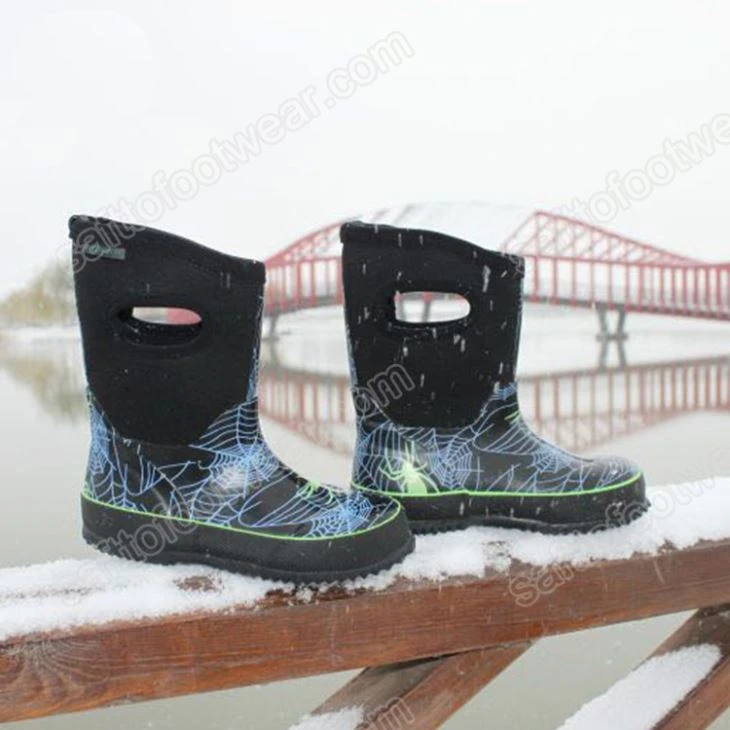 Kids Durable Cold Weather Rubber Boots