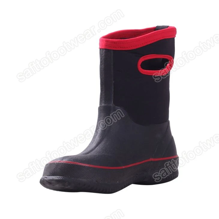 Kids Waterproof Rubber Neoprene Outdoor Boots