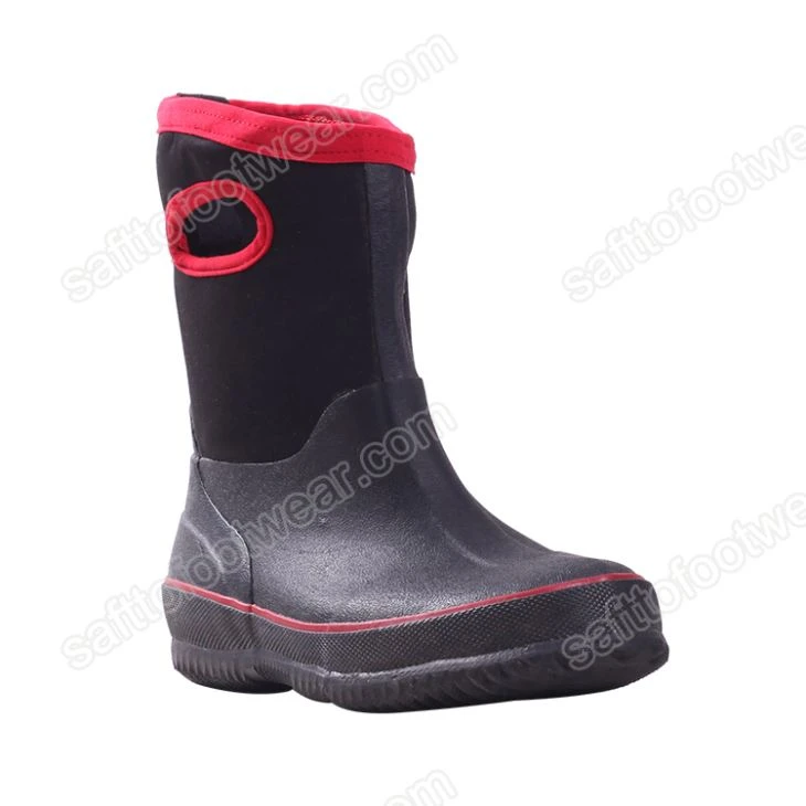 Kids Waterproof Rubber Neoprene Outdoor Boots