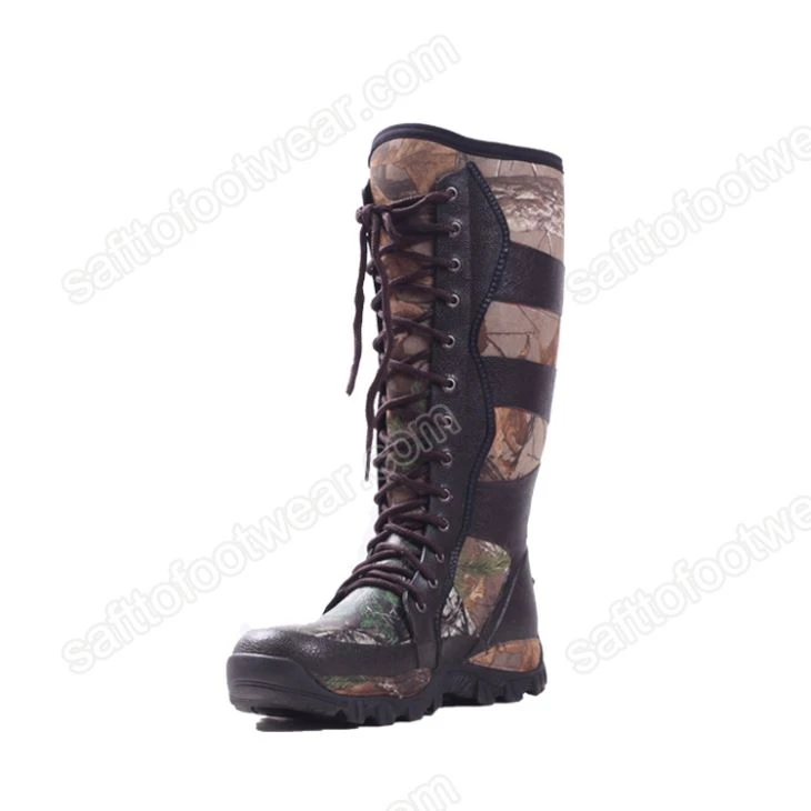Mountain Lace Up Rubber Hunting Boots