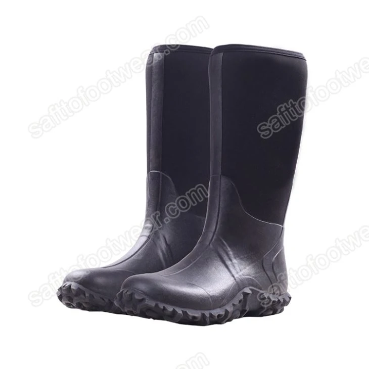 Neoprene Lined Rubber Knee Boots